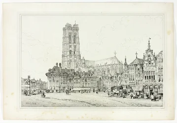 Maline, from Facsimiles of Sketches made in Flanders and Germany