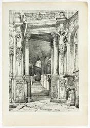 Zwinger Palace, Dresden, from Facsimiles of Sketches made in Flanders and Germany