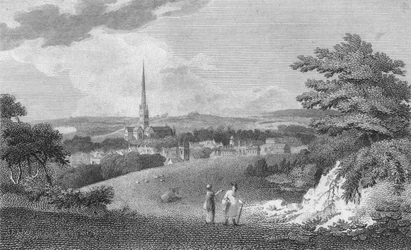 Salisbury, from the London Road, 1805