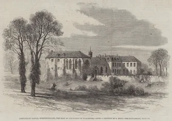 Hartlebury Castle, Worcestershire, the Seat of the Bishop of Worcester