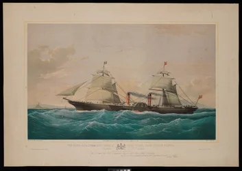 The Royal Mail Steam Ship Persia... Captain C H E Jodkins (Inward Bound, off the Skerries) To the British and North American Royal Mail Steam Packet Company this print is most respectfully dedicated