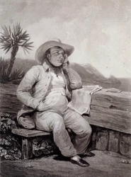 Portrait of Napoleon I at Saint Helena