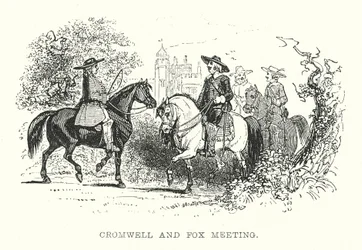 Cromwell and Fox Meeting (engraving)