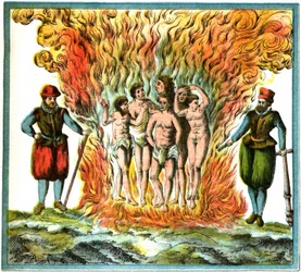 Champlain West Indies Plate LX - Story of the Indians