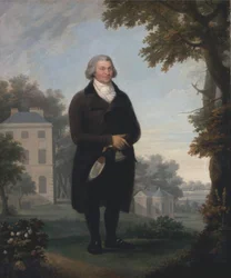Gentleman in the Grounds of His House