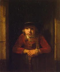 Boy Looking through the Window