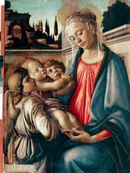 Madonna and Child with Two Angels