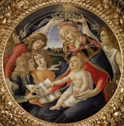 Madonna of the Magnificat or Virgin with Child and Five Angels