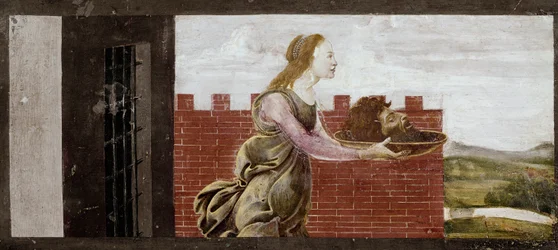Salome holding the head of St John Baptist (detail)