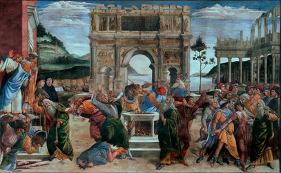 The Punishment of the Sons of Korah or Punishment of the Rebels, Sistine Chapel