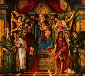 Madonna Enthroned with Six Saints