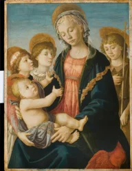 Mary with Child, the Young John, and Two Angels