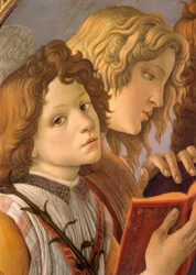 Mary with the Child and Six Angels