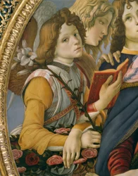 Mary with the Child and Six Angels