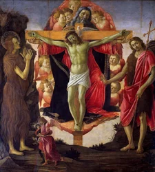 The Holy Trinity with Saints John the Baptist, Mary Magdalen, Tobias and Raphael