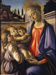 The Virgin and Child with Two Angels