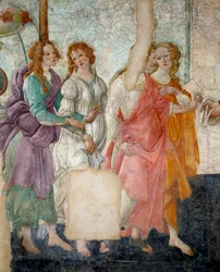 Venus and the Graces Offering Presents to a Young Girl Representing the Graces (Detail)