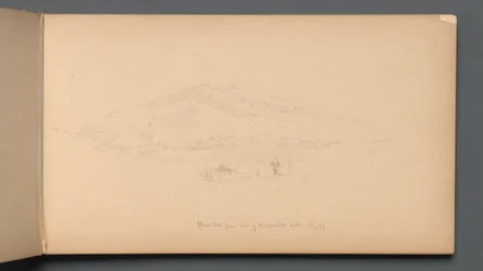 Sketchbook, page 12: "White Mountains from foot of Randolph Hill"