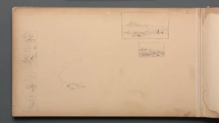Sketchbook, page 37: Maine Landscape Vignettes
