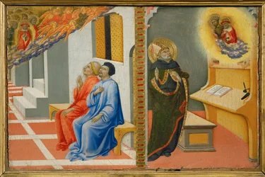 After His Death, Saint Jerome Appears to Sulpice Severius, Then to Saint Augustine, Together with Saint John Baptist