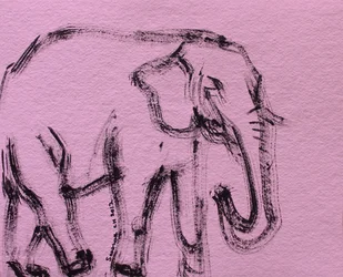 Abstract Pink Elephant