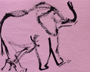 Abstract Pink Elephant