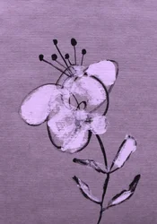 Abstract Purple Bloom