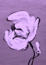 Abstract Purple Bloom