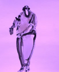 Abstract Purple Figure