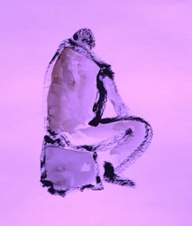 Abstract Purple Figure