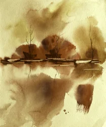 Autumn Water Reflection