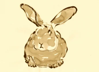 Cute Watercolor Rabbit