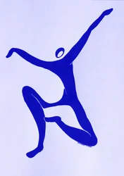 Dynamic Blue Dancer