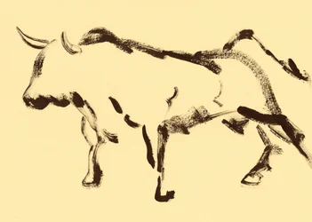 Dynamic Bull Sketch