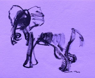 Dynamic Purple Elephant