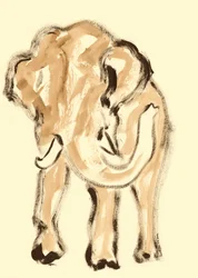 Gentle Abstract Elephant