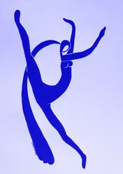 Graceful Blue Dancer