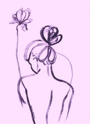 Graceful Woman Floral