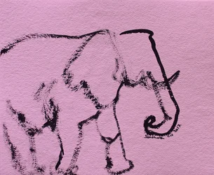 Minimal Pink Elephant