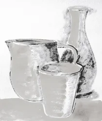 Monochrome Still Life Sketch