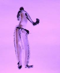 Purple Gesture Figure