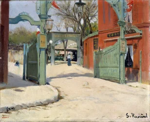 Entrance to the Park of the Moulin de la Galette