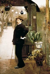 Portrait of the Painter Miguel Utrillo (1862-1934) During His Stay in Paris