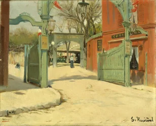 Entrance to the Park of the Moulin de la Galette