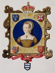 Portrait of Catherine Parr (1512-48) 6th Queen of Henry VIII as a Young Woman from 
