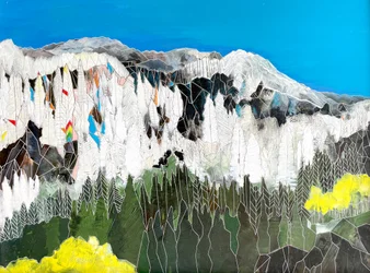 Geometric Alpine Landscape