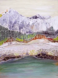 Geometric Mountain Lake