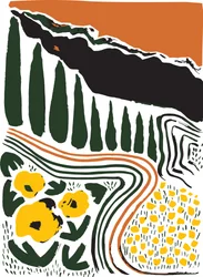 Tuscan Cypress Landscape