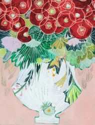 Vibrant Floral Vase