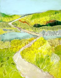 Vibrant Winding Path
